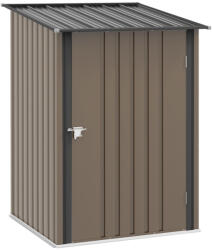 Outsunny kerti fészer, szerszámoskamra 100 x 103 x 160 cm acél, barna (845-530V00BN)