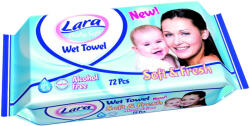 Lara Baby Soft Sensitive nedves popsitörlő kendő 72db
