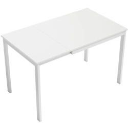 HomCom Kihúzható étkezőasztal 80-120 cm 4-6 fő részére, kihúzható mechanizmussal, fehér (83A-384V00WT)