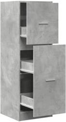 vidaXL betonszürke szerelt fa patikaszekrény 40 x 41 x 118 cm 25.95 kg (855199)