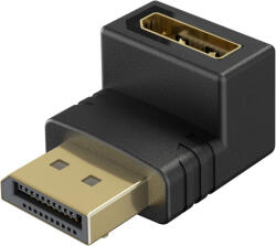Goobay DisplayPort 2.1 90 fokos adapter 8K 144Hz (77130) (77130)