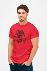 D&B Férfi/Unisex Póló MO00045 Predator Piros-Méret 3XL (MO00045 Predator Red-Size3XL)