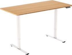 Alza Table ET2 Core - fehér + asztallap, 120 × 80 cm, lekerekített - bambusz (BUN)