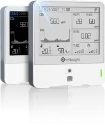 Milesight IOT AM319 LoRaWAN beltéri univerzális 9in1 érzékelő 4.2" E-ink kijelzővel (AM319-868M-PN-HCHO)