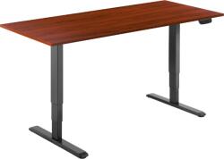 Alza Table ET1 NewGen fekete + TTE-01 140x80 cm barna laminált asztallap (BUN)