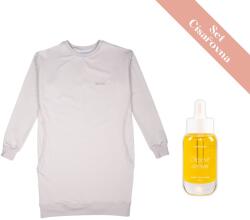  Szett császárnőknek Moniel + Císařovnám hosszú szoptatós pulóverrel Light Beige XL méret