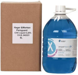  Hager Miradent Paroguard Szájvíz, összehúzó és nyugtató hatású, 0, 20% klórhexidinnel, fluoriddal, alkoholmentes, 5L
