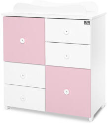 Lorelli Cupboard pelenkázó komód - White & amp; Orchid Pink ÚJ