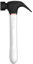 SuperLove 4in1 Sucking & Thrusting & Vibrating & Licking Hammer Vibrator Black-White Vibrator