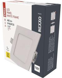 EMOS LED süllyesztett lámpatest NEXXO, négyzet, fehér, 7W, természetes fehér