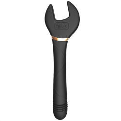 SuperLove Thrusting Wrench Vibrator Black Vibrator