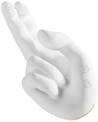 SuperLove Magic Hand Heated Finger Motion Stimulator White Vibrator