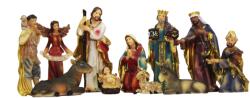 BackHomeLiving Set de figurine de Crăciun, 11 piese, 15 cm (LIG3112)
