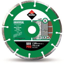 RUBI Disc diamantat pt. beton si caramida 125mm, SEV 125 Pro - RUBI-32940 (RUBI-32940) - utilajedesantier Disc de taiere