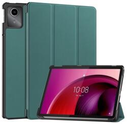 Gigapack Lenovo Tab M11 Tok álló, bőr hatású aktív FLIP, asztali tartó, SÖTÉTZÖLD - oldalra nyíló, TRIFOLD (GP-155067)