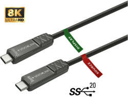 Vivolink Cablu USB-C optic AOC 10 m, 20Gbps, 8K, 80W (PROUSBCMM10OP)