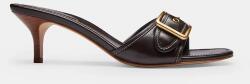 Coach női bőr alacsony sarkú papucs Margot Leather - barna Női 37