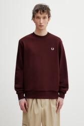 Fred Perry férfi pamut melegítőfelső - burgundia XXL
