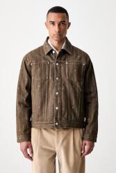 Drôle de Monsieur férfi farmerdzseki Monogram - barna M