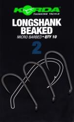 Korda Longshank Beaked szakállas horog 10 db 2 (KOR-KLSB2)