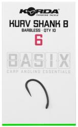 Korda Basix Kurv Shank szakáll nélküli horog 6 (KOR-KBX039)