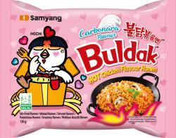 Samyang Buldak Carbonara Koreai tészta csípős Samyang Hot chicken flavour Ramen (3060)