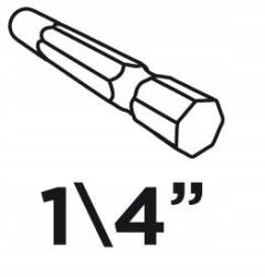 GRAPHITE Csavarhúzófejek PH2 x 25 mm, 20 db (57H955)