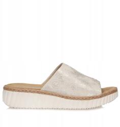 RIEKER Női flip-flop papucs Rieker 69288-60 beige arany platform (Rieker 69288-60 )