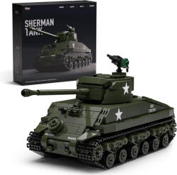  Nifeliz Sherman M4 Harckocsi - Építőkocka Katonai Modell (NF10313, 860 db)