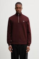 Fred Perry Melegítőfelső férfi pamut - burgundia XXL