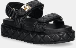 Steve Madden bőr szandál Bigmona - fekete Női 38