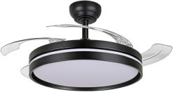 Videx Mennyezeti ventilátor 106cm LED mennyezeti lámpa 60W 5400lm 3000-6000K CCT fekete Videx (VIDOPR1215)