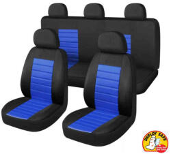 Autolife univerzális légzsákos üléshuzat szett 9 részes fekete/kék
