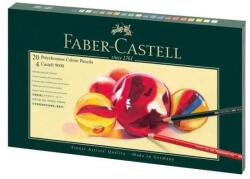 Faber-Castell Polychromos színes ceruzák - 20 szín kiegészítőkkel (FC_210051)
