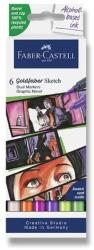 Faber-Castell Goldfaber Sketch Dual Marker Graphic Novel kétvégű marker - 6 db (FC_1648100)