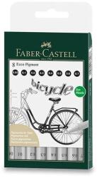 Faber-Castell Ecco Pigment markerek - 8 db, fekete (FC_166008)