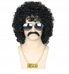  Topcosplay 3 db-os férfi paróka szett 70-es Disco Dude Dirt Bag Paróka Nyaklánc (LPNHE934100903)