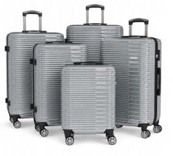 Wings Bőrönd szett Abs 5in1 Ezüst Utazó bőröndök Tsa kerekek 360° (PC140-3KPL-SILVER)