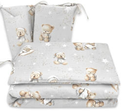  Baby Shop 3 részes ágynemű garnitúra - Jó Éjszakát szürke