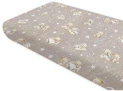  Baby Shop 60*120 cm pamut, gumis lepedő - Jó Éjszakát bézs