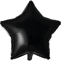 Mezőfi Team Kft Fólia lufi, 45 cm, csillag, fekete