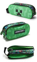  Minecraft Ovális két rekeszes Minecraft tolltartó 23 cm