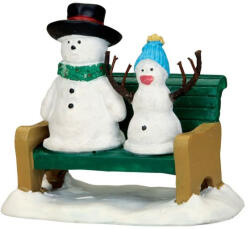 Lemax snowdad & snowbaby Vail Village 2015