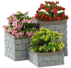 Lemax flower bed boxes s/3 Caddington Village 2018
