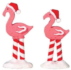 Lemax pink flamingos s/2 Sugar 'N' Spice 2017