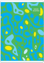 Lastva Füzet, LASTVA Neon Shapes-Z, A4, 52 lapos, vonalas (FLNSZA452V)