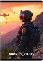 Lastva Füzet, LASTVA Drone Pilots-D4, A4, 52 lapos, kockás (FLDP4A452K)