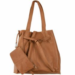 Greenburry Geanta umar dama piele naturala caramel 37 x 32 x 15 cm, NAPPA - Eva, Greenburry
