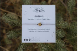 Napfény ékszer Képjáspis kristályszív karkötő - Stabilitás és földeltség