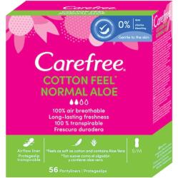 Carefree Absorbante zilnice Normal Aloe, 56 bucati, Carefree